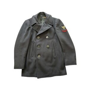 US Navy Military Wool Pea Coat Mens 30 Blue Naval Pembroke Button Issued